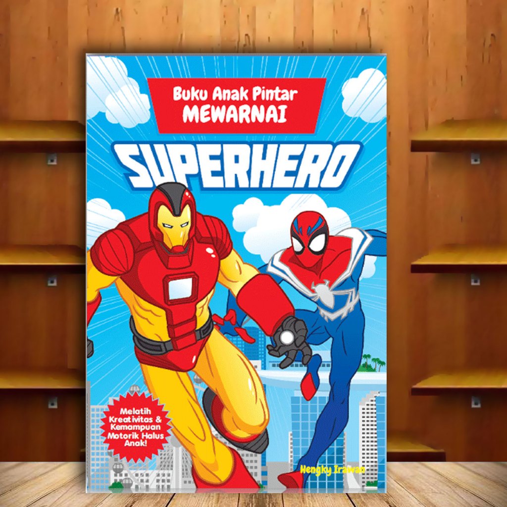 Buku Anak Pintar Mewarnai Superhero