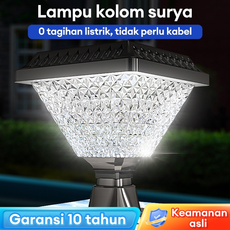 [Garansi 10 tahun] 20000mAH Lampu Tenaga Surya 12 jam IP67 Solar LED Untuk dekorasi taman dan halama