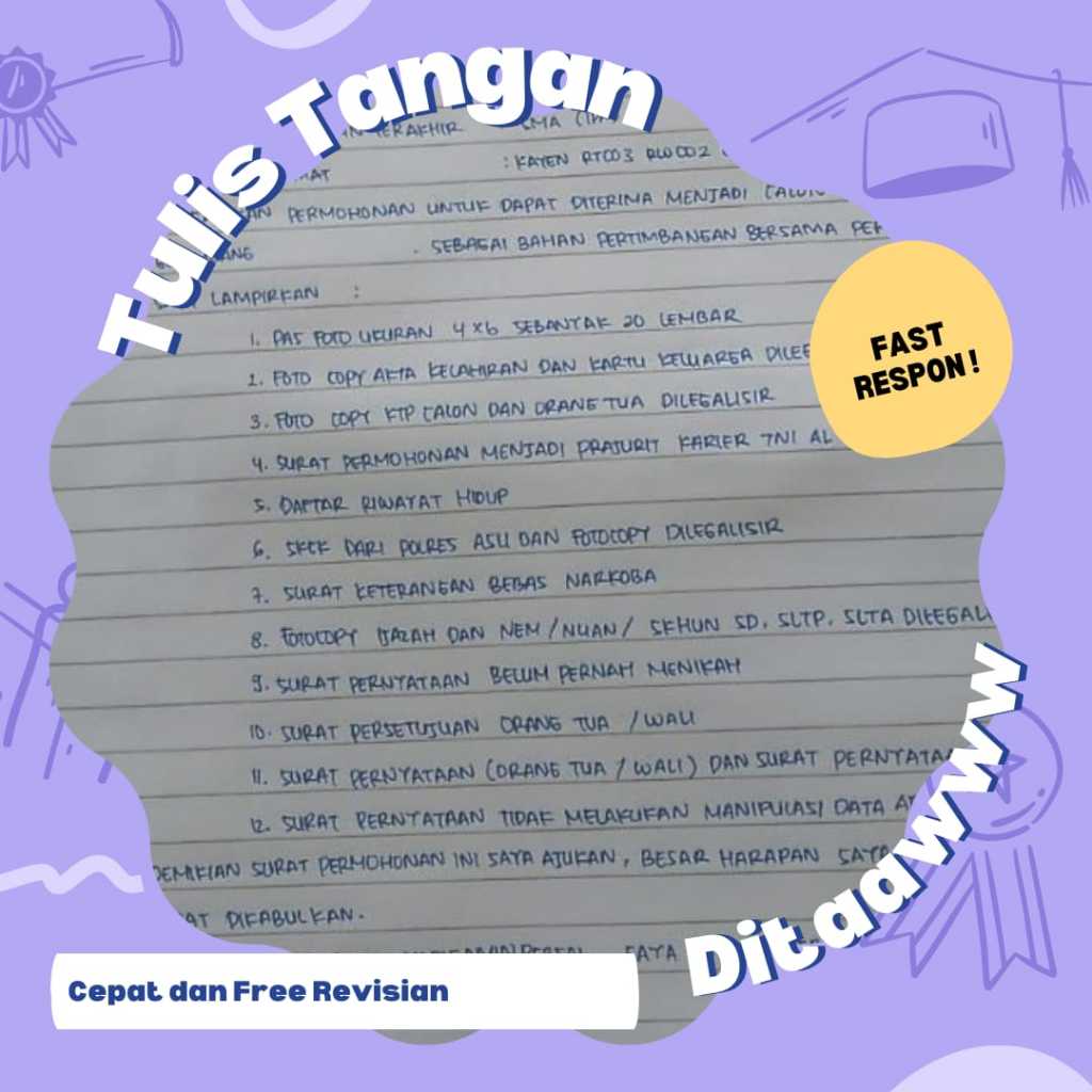 

Jasa tulis tangan Jastul