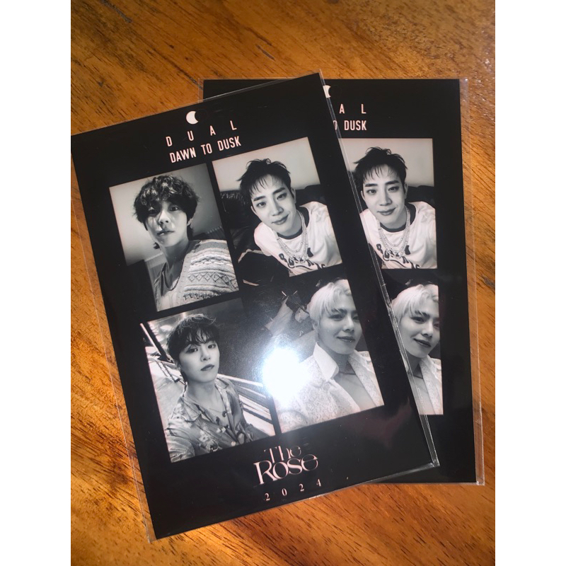 Official The Rose 4-Cut Photo Dawn To Dusk and Woosung Moth Album
