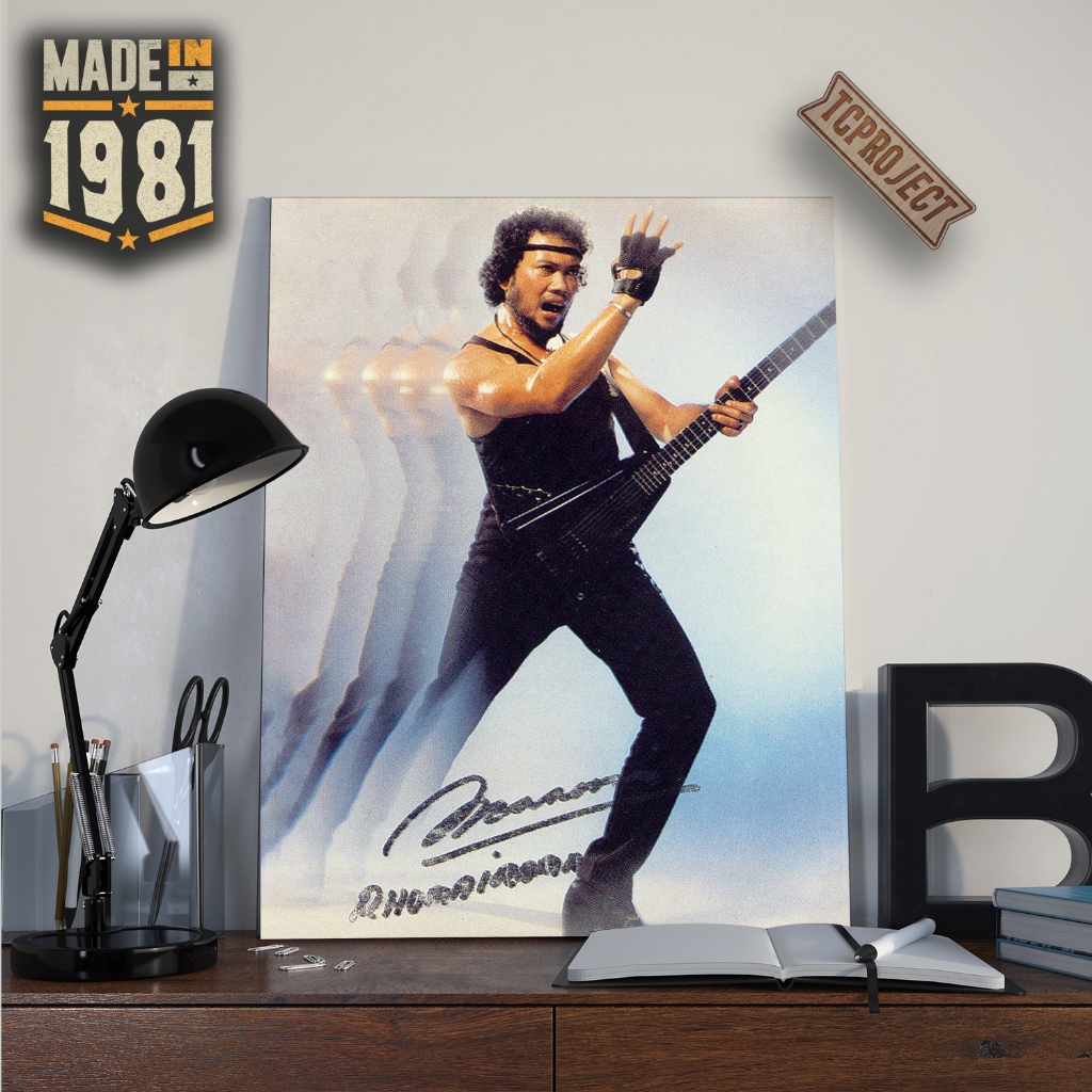 Poster Rhoma Irama Raja Dangdut - Hiasan Dinding kayu