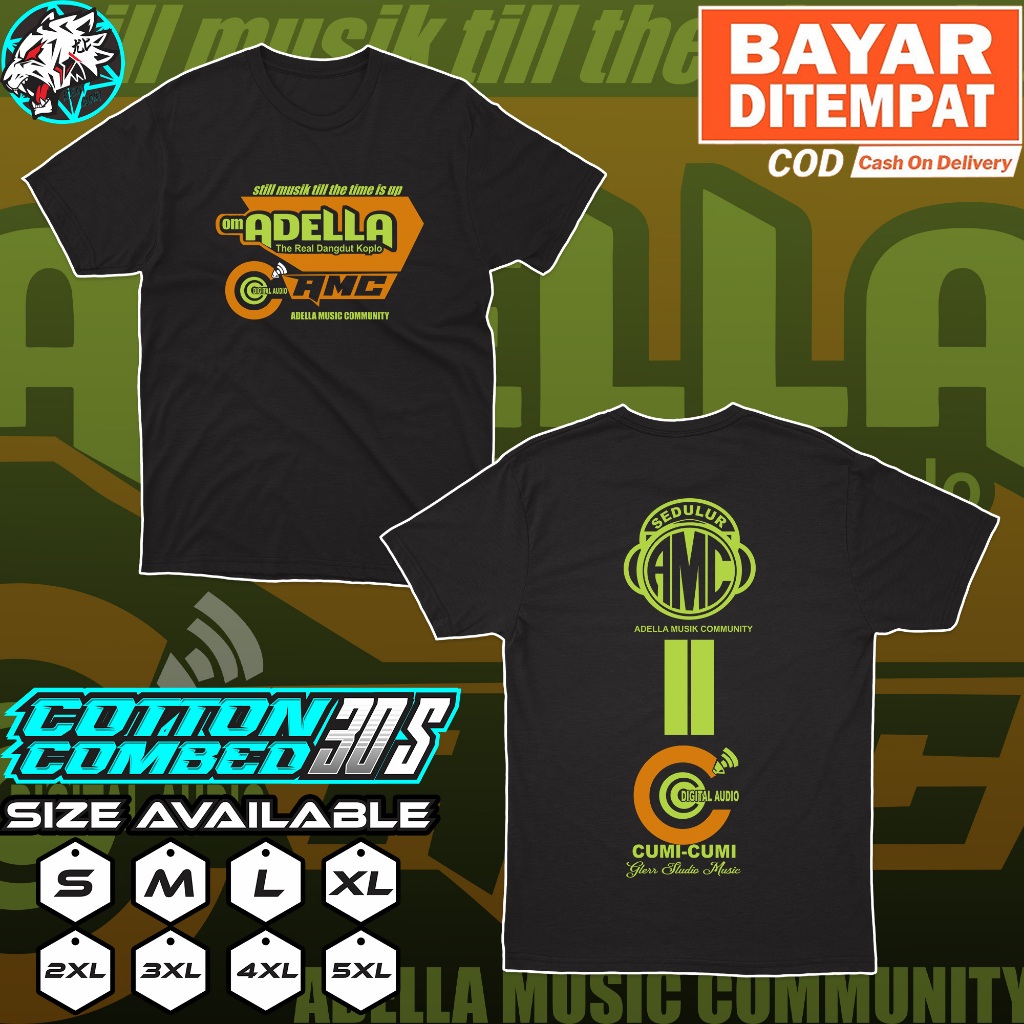 KAOS BAJU SOUND SYSTEM OM ADELLA CUMI CUMI BIG SIZE JUMBO KAOS ADELLA PRIA WANITA