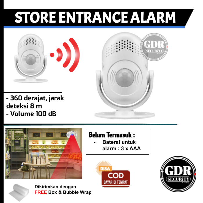 Alarm Bel Toko Selamat Datang / Store Entrance Sensor Infrared - GDR