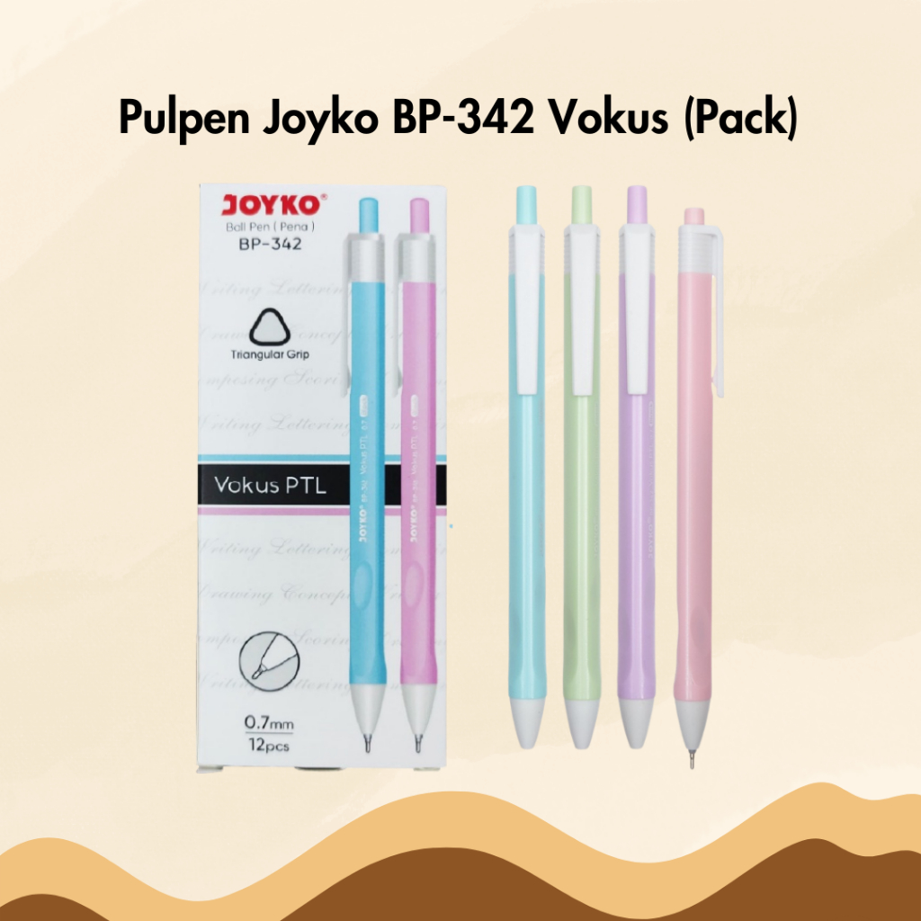 

Pulpen Joyko BP-342 Vokus 0.7 mm 1 Pack Isi 12 Bolpen Bolpoin Ballpoint Pena Pen