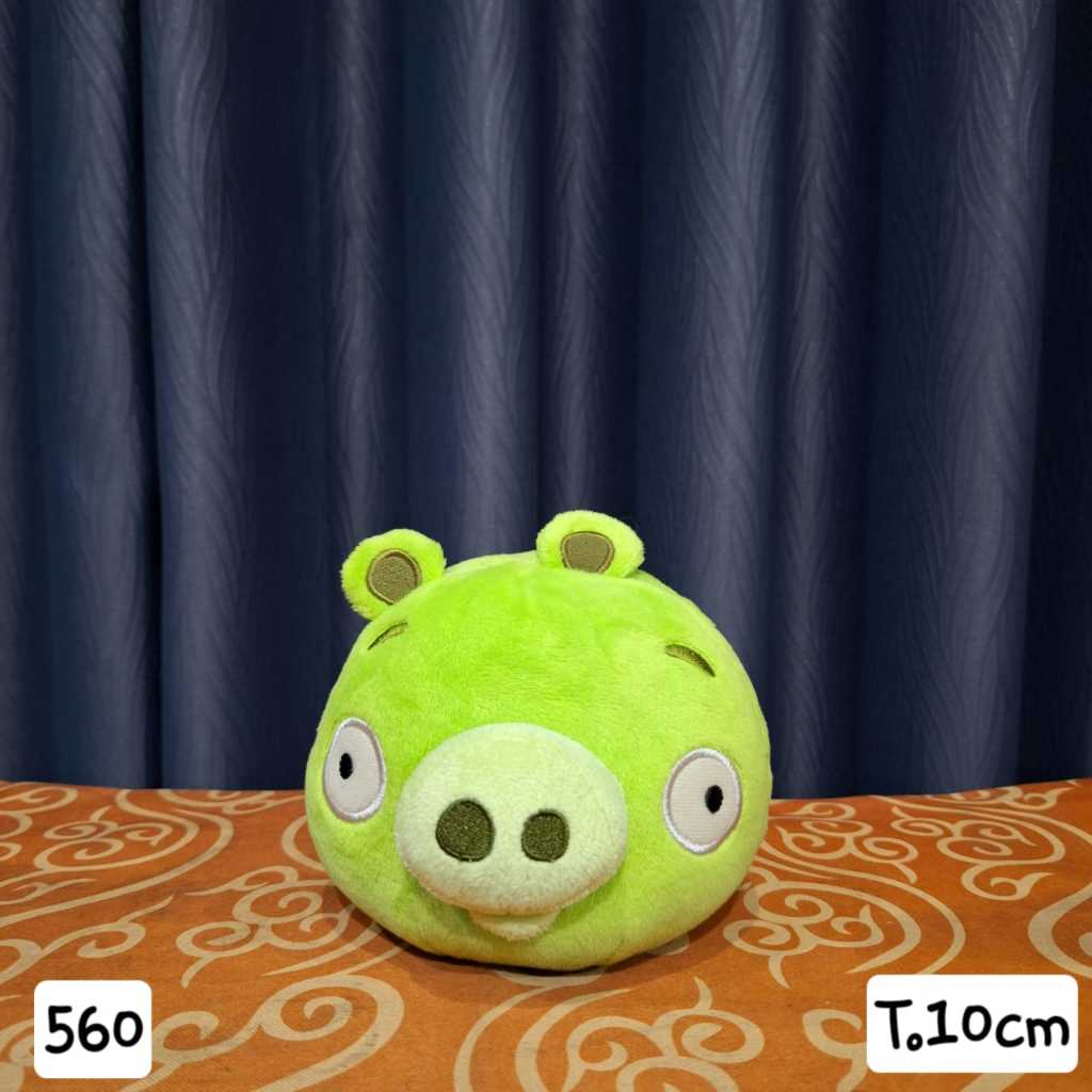 Boneka Angry Bird Pig Babi Hijau Original Kecil Lucu