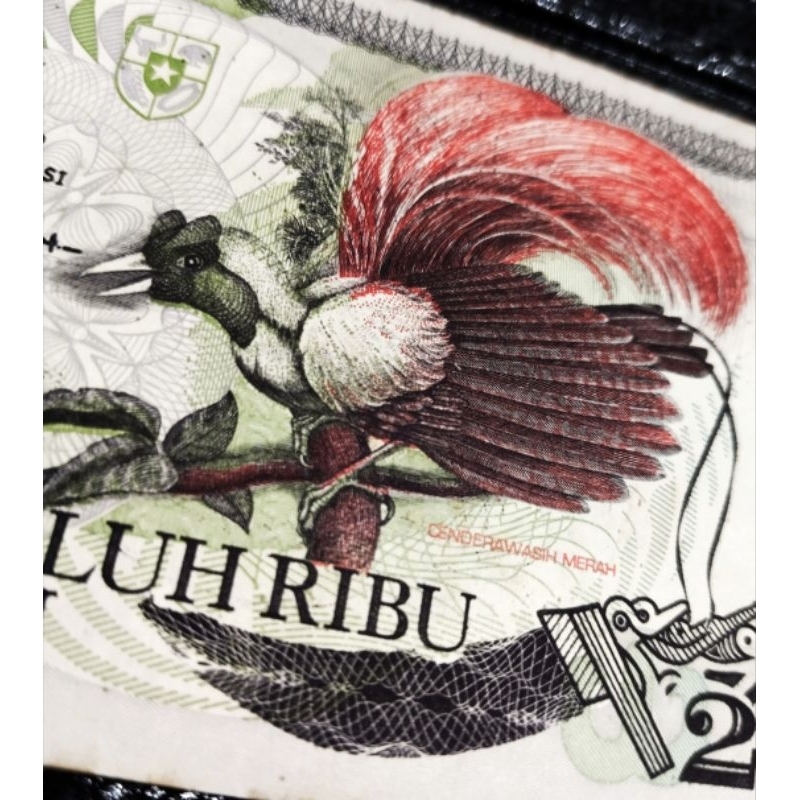 duit kertas kuno asli indonesia 20000 rupiah cendrawasih tahun 1992 imp 92 langka kondisi gress berk