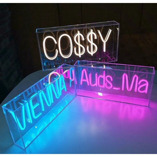 Sign Board Neon Box Neon Flex Outdor Lampu Hias Custom