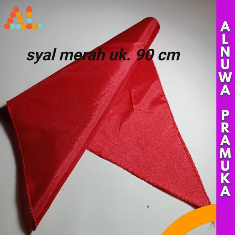 Syal Slayer Bandana Merah Polos Segitiga