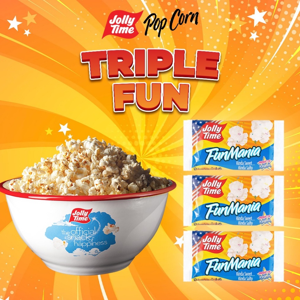 

Spesial disini Jolly Time Paket Triple Fun 3FM Mircowave Popcorn Live