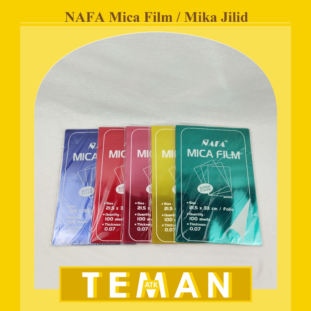 

ART T84R Mika Jilid Plastik Mica Film Plastik Warna NAFA F4FOLIO MFF