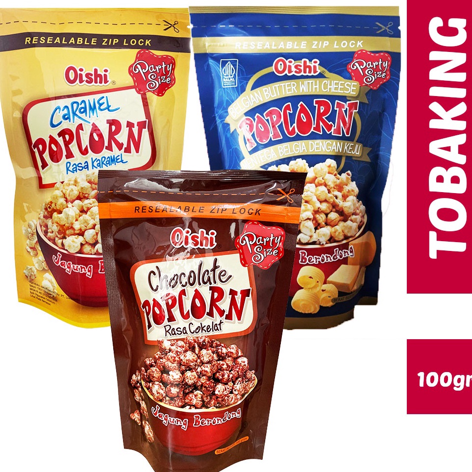 

Laku keraz Oishi Popcorn Caramel Coklat Camilan Snack Jagung Pop Corn 1gr