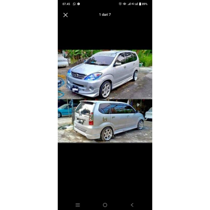 bamper bodykit Avanza old