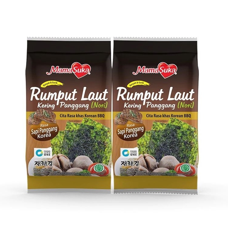 

Hemat Keras Mama Suka Rumput Laut 45g x 2