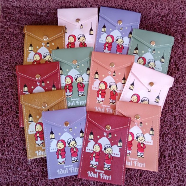 

ART J83C dpt 12pcs amplop lebaran potrait ukuran sedang amplop lucu