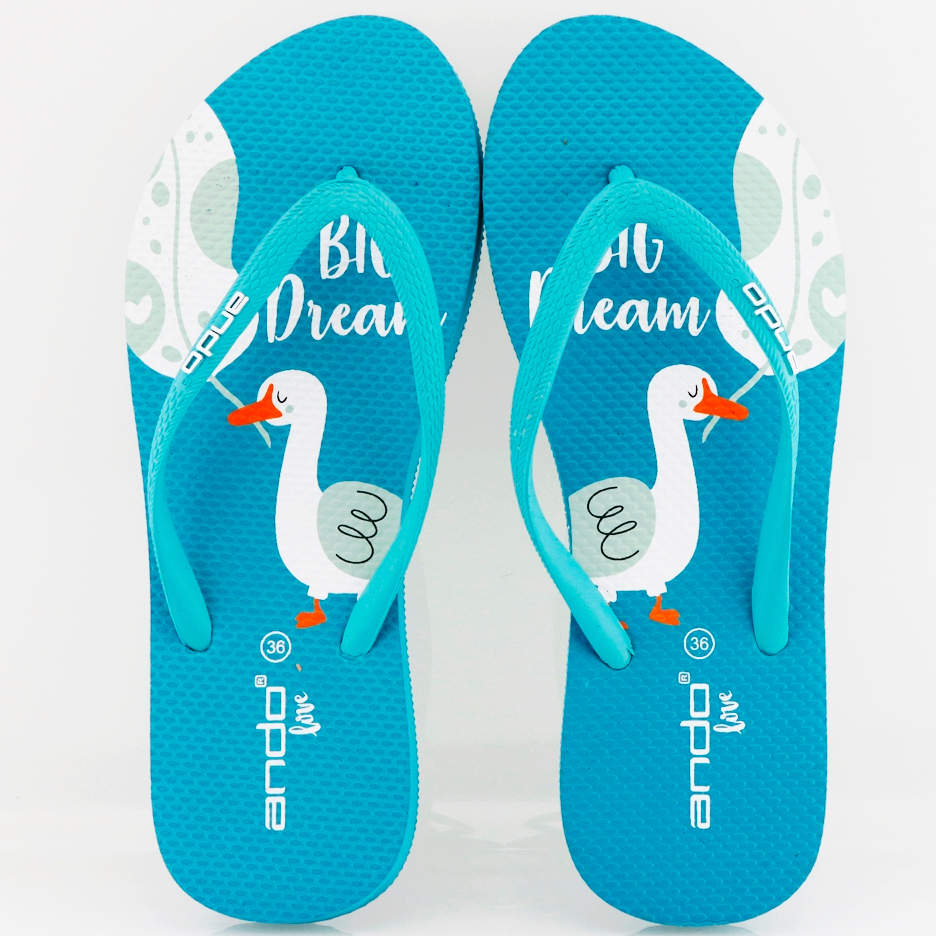 NEW Ando Angsa Turquoise - Sandal Jepit Wanita Terbaru 2024 Ando Surabaya