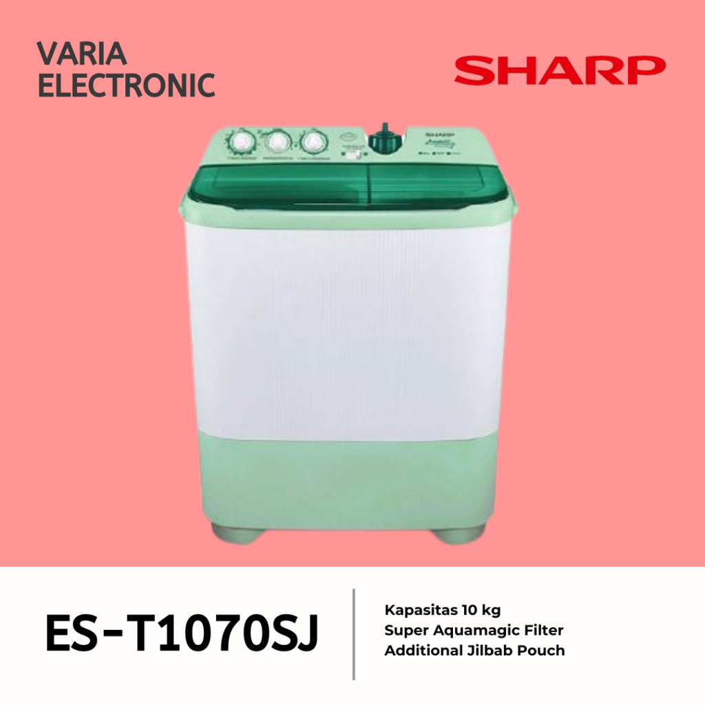 mesin cuci Sharp 10kg Es-T1070