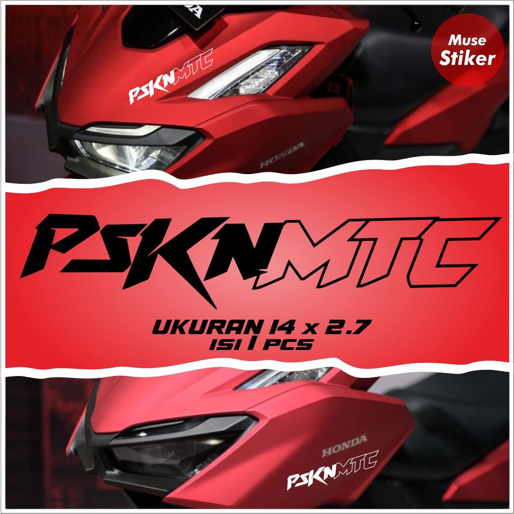 Stiker Aksesoris Motor Viral PSKNMTC. Cutting Variasi Motor Timbul Keren VARIO MIO BEAT AEROX N-MAX 