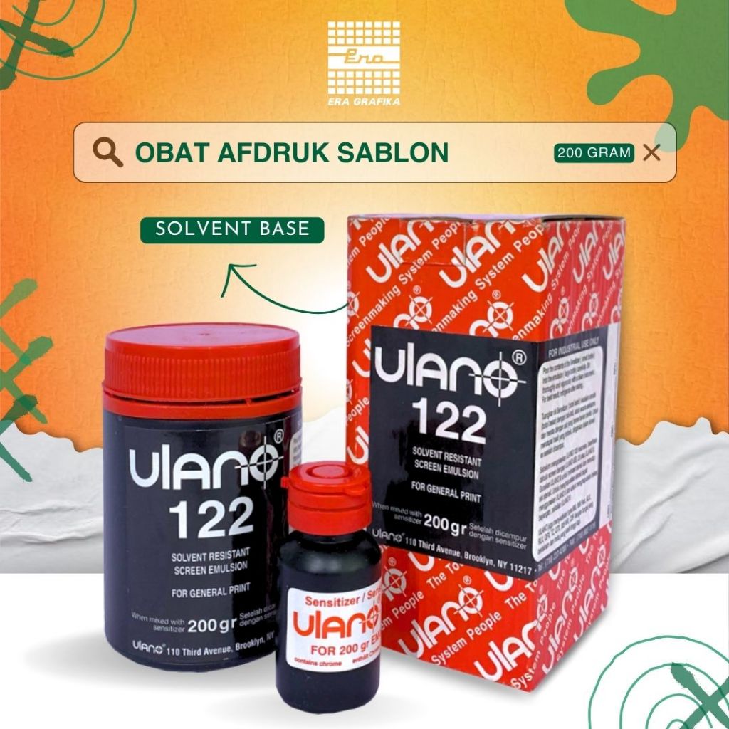 

OBAT AFDRUK SABLON | ULANO 122 (SOLVENT BASE) - 200GR