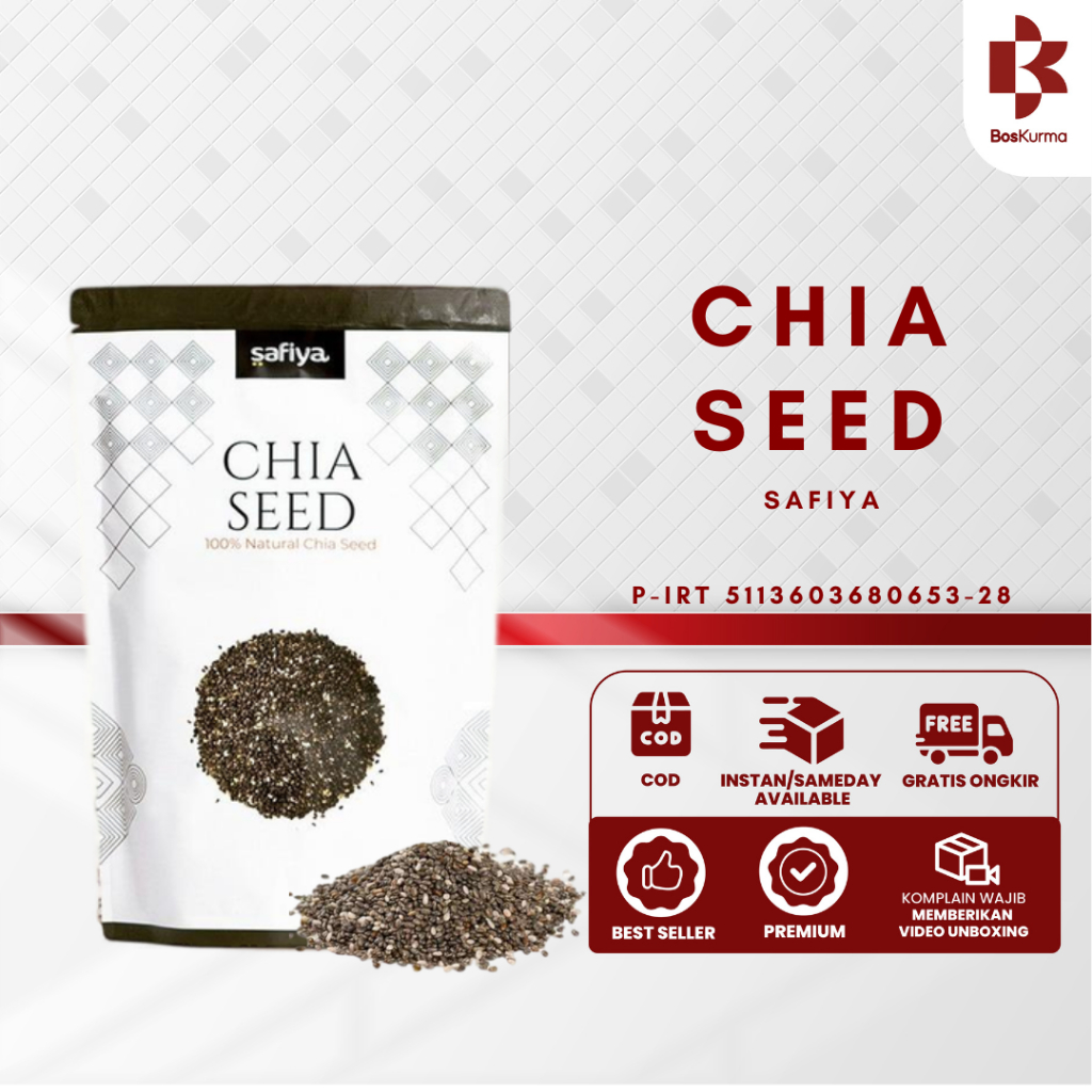 

Chia Seed 1 Kg Safiya - Biji Chiaseed Organik Original HERBAL