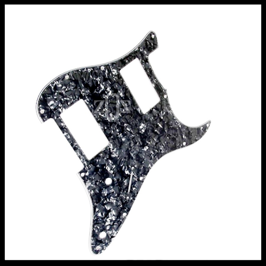 Bahan Material Pickguard Pelindung Body Gitar Kerang Pearl Black 3 Ply