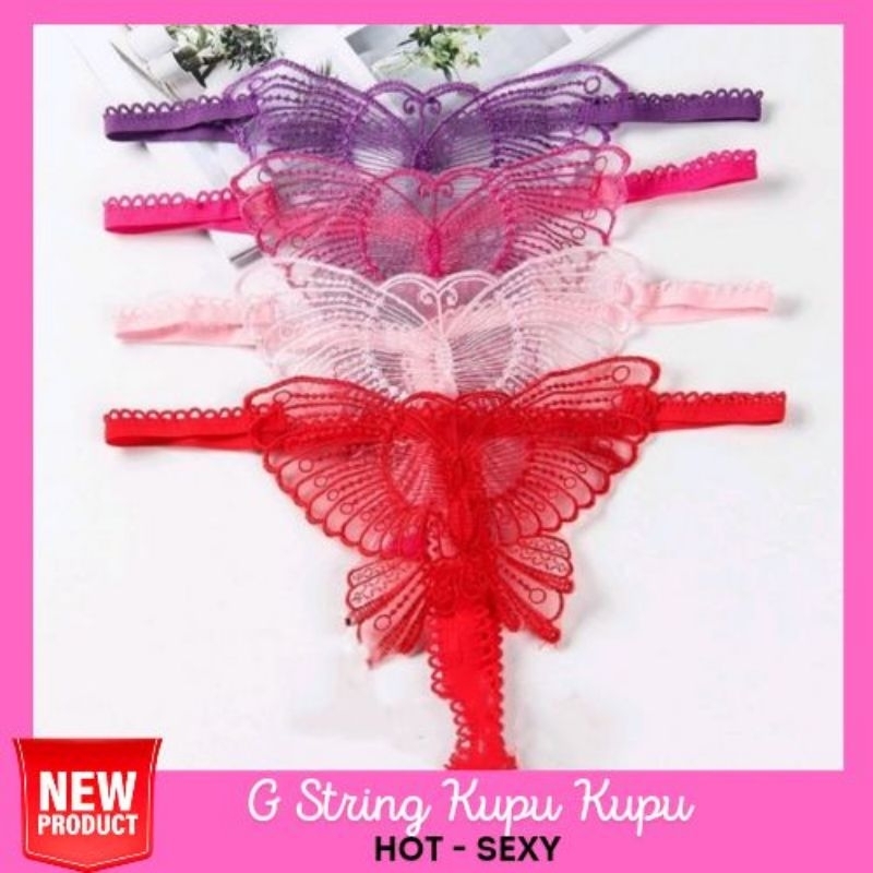 Celana Dalam Gstring Transparan Kupu Kupu  Transparan Import