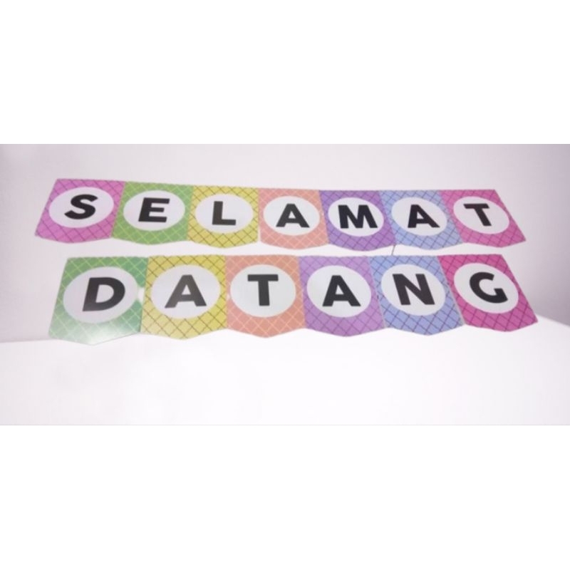 Banner Kertas SELAMAT DATANG /Flag SELAMAT DATANG