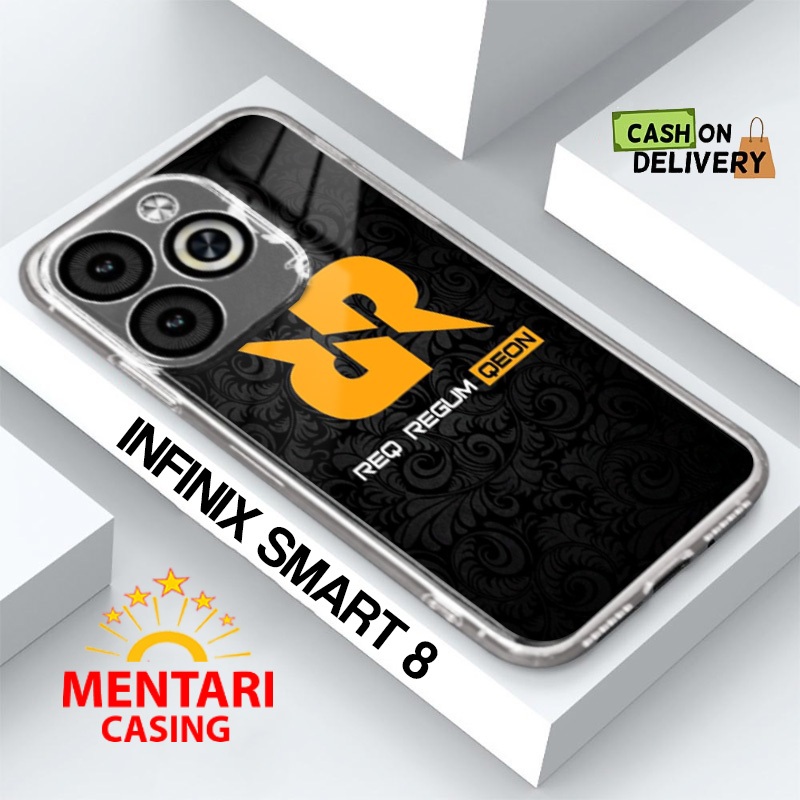 case hp infinix smart 8 motif rrq case softcase bening premium case bening terbaru mentari case