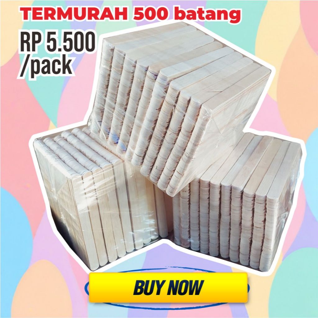 Stik Es Krim / Ice Cream Stick / Kayu Tebal