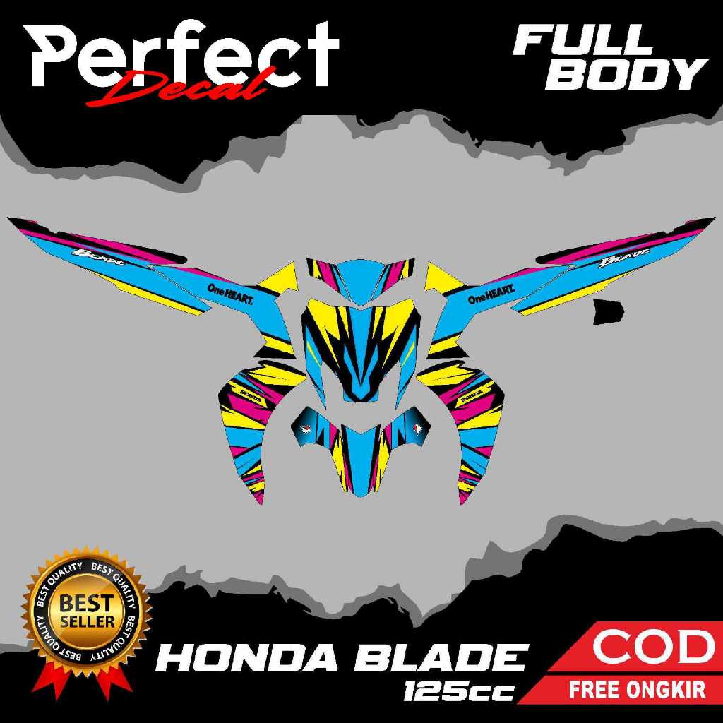 Decal Stiker Motor Honda BLADE 125cc Full Body Sticker Custom Variasi