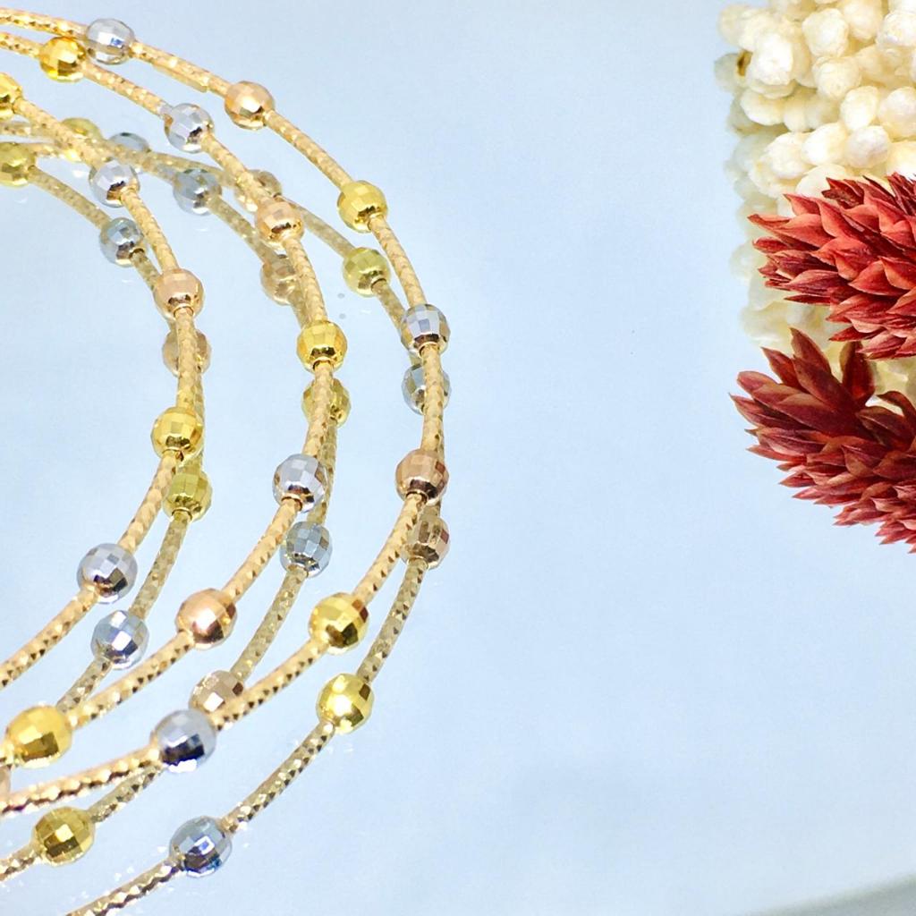 Gelang Keroncong Dewi 3 Warna 375/8K