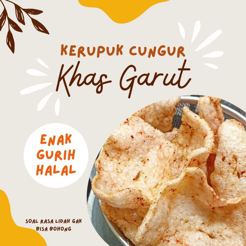 

Kerupuk Kulit Cungur (Rasa Pedas Manis) Kurupuk Kikil Khas Garut