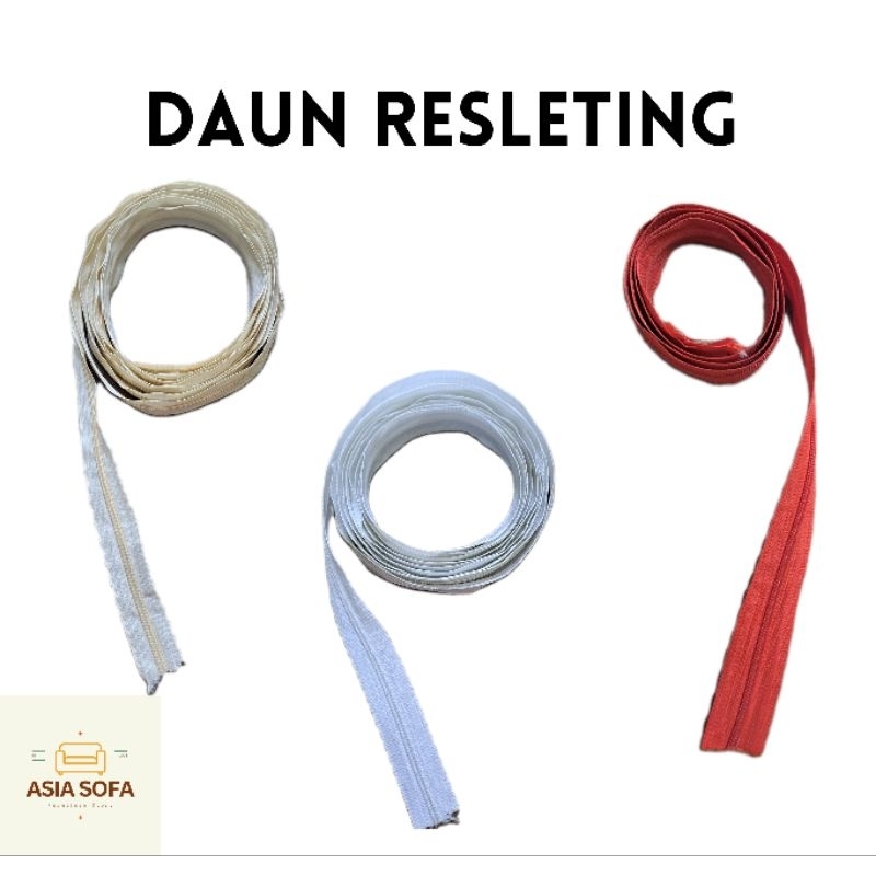 AMCO Daun Resleting  No 5 - Grosir Baju - Resleting Celana + 1pcs kepala