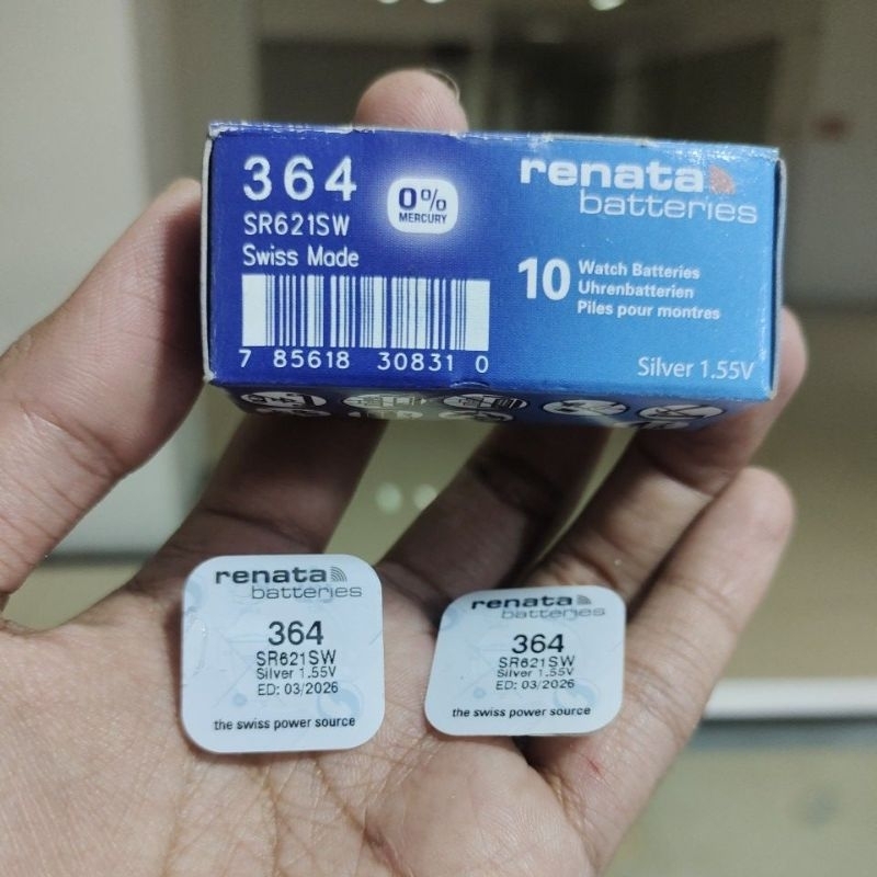 baterai jam tangan baterai renata 621 renata sr621 renata 364 baterai swiss baterai jam tangan origi