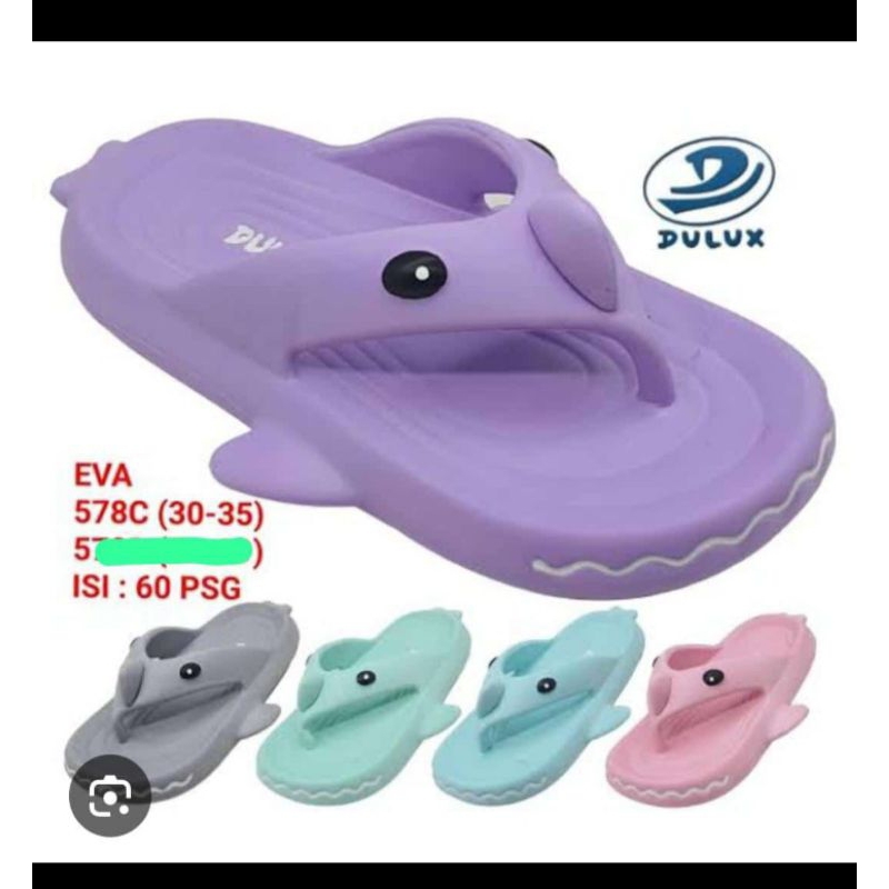 SENDAL HIU JEPIT DULUX SENDAL IKAN HIU ANAK