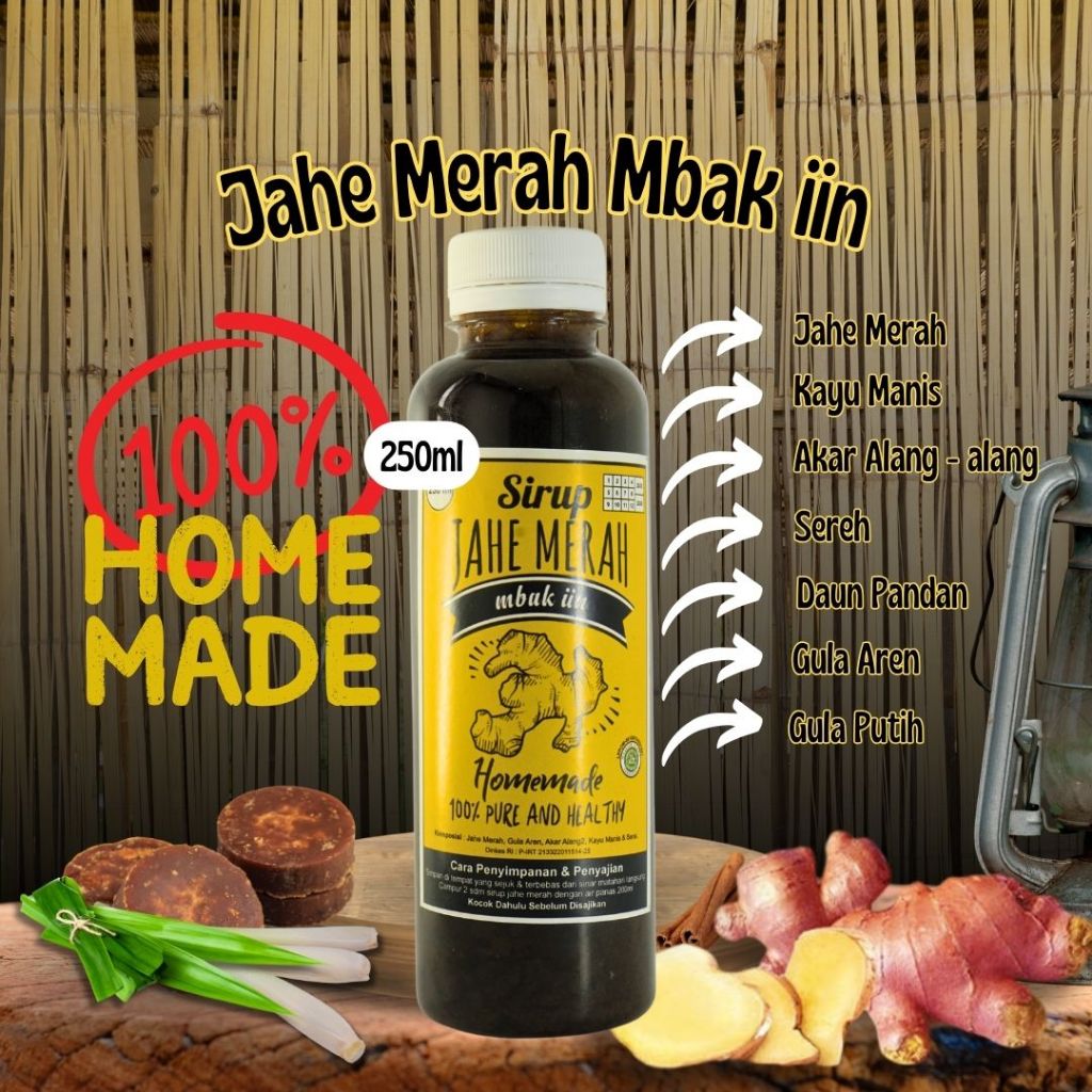 

Sirup Jahe Merah mbak Iin 250ml