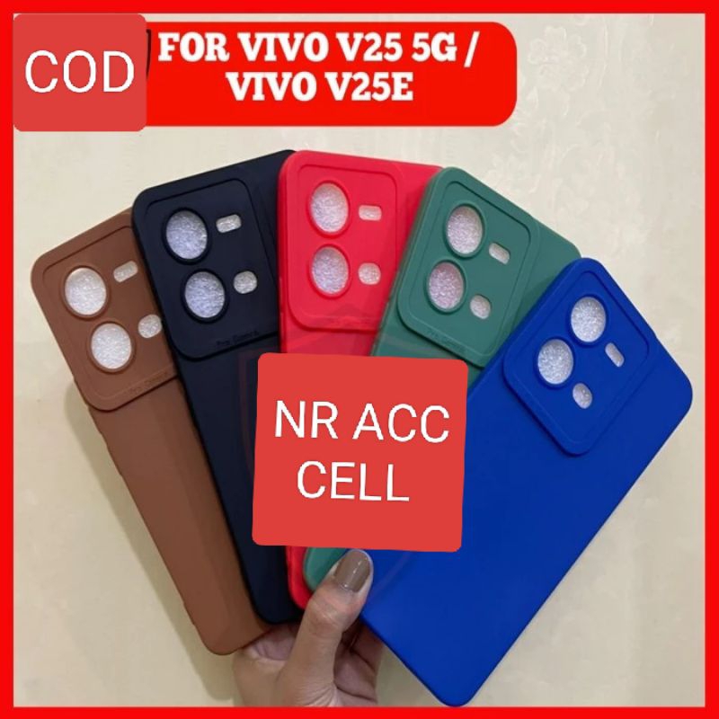 Soft Case Pro Camera Macaron Mate VIVO V25 5G/V25E Cesing Pelindung Camera Protector Case Macaron Ma