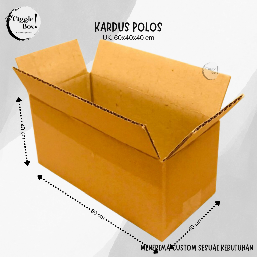 

Kardus Box Polos baru uk. 60x40x40 cm