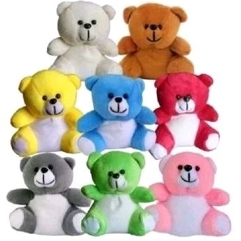Nasha - Boneka Teddy Bear Mini Buket Wisuda Berbagai Warna Bahan Velboa Premium