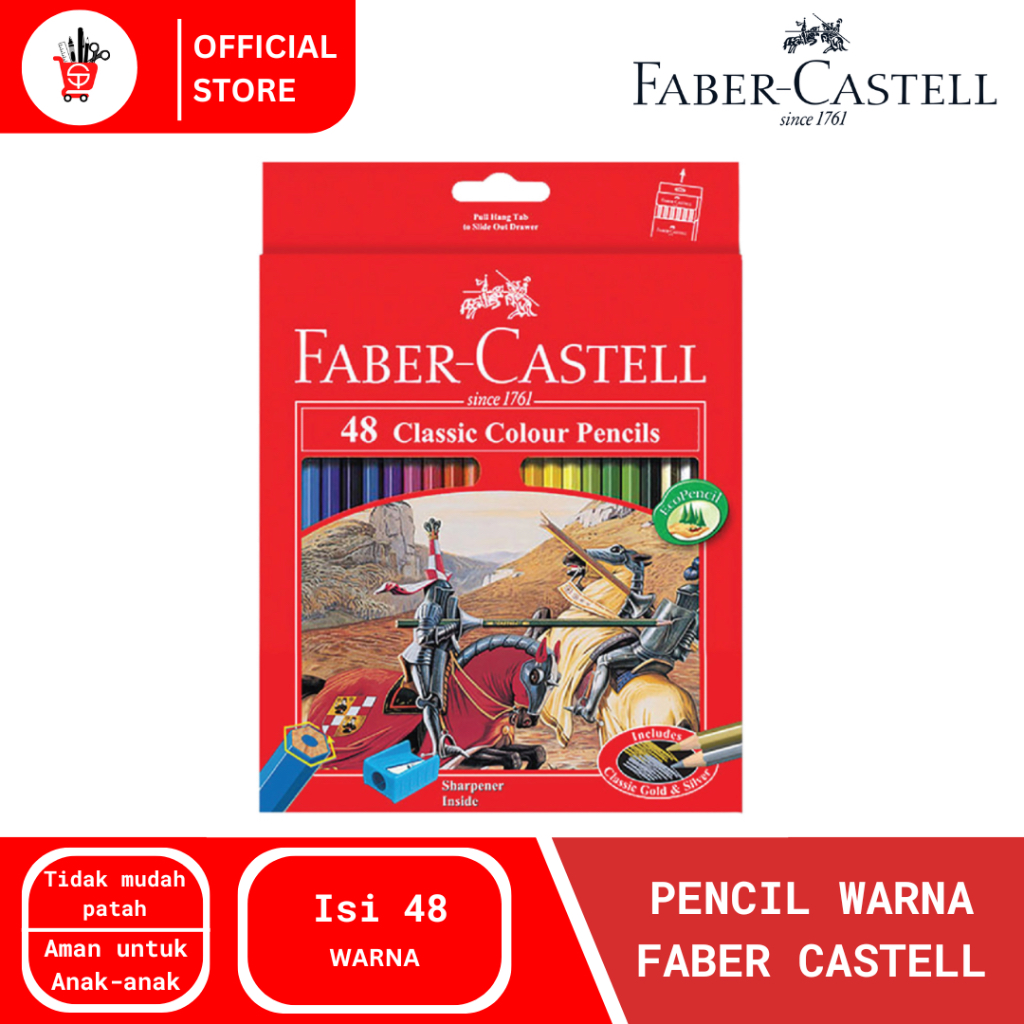 

Color Pencil | Pensil Warna Faber Castell Classic 48 Warna