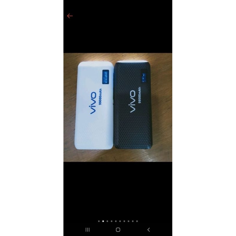 Power bank oppo vivo free charger 2A /power bank 2 USB senter power bank murah bagus