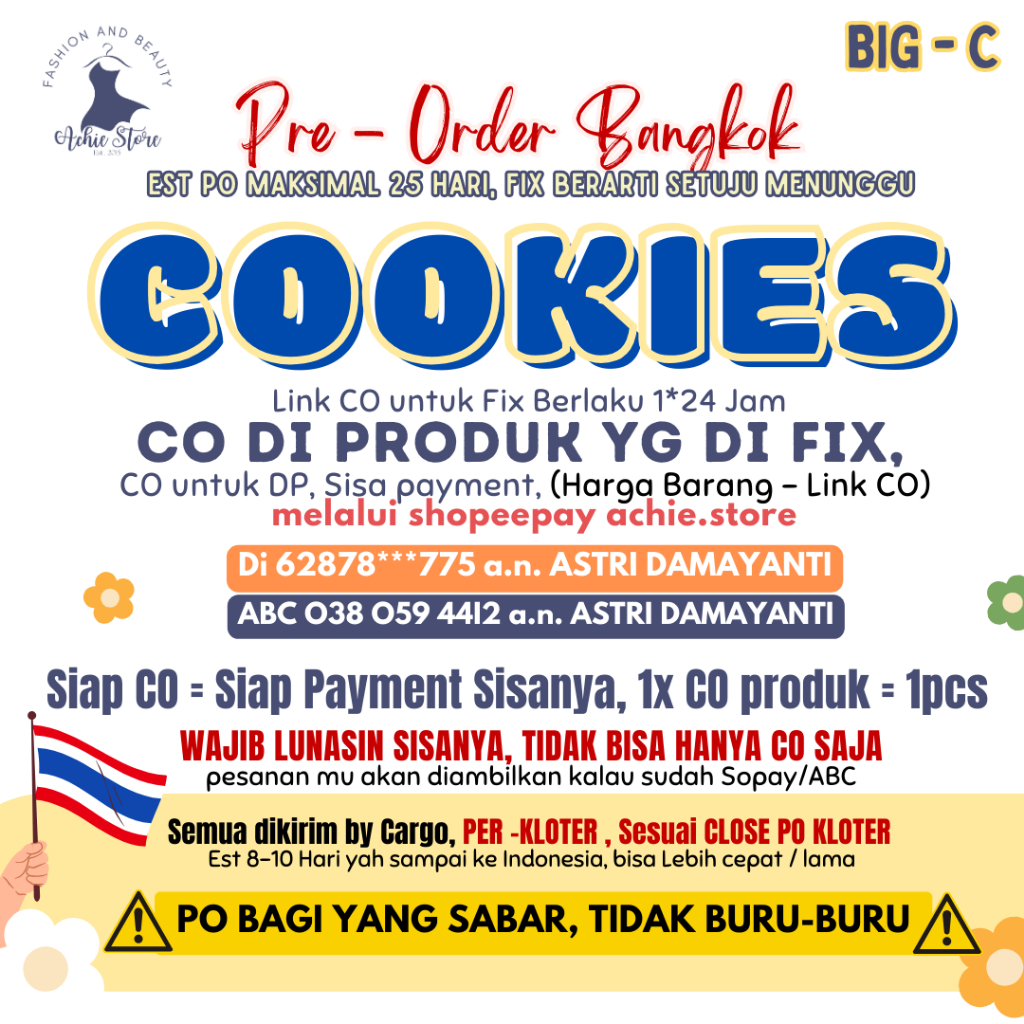 

BISKUIT, KUE BIG C (PO MAKS 25 HARI)