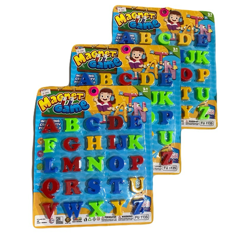 Mainan Edukasi Magnet Abjad Magnet Angka