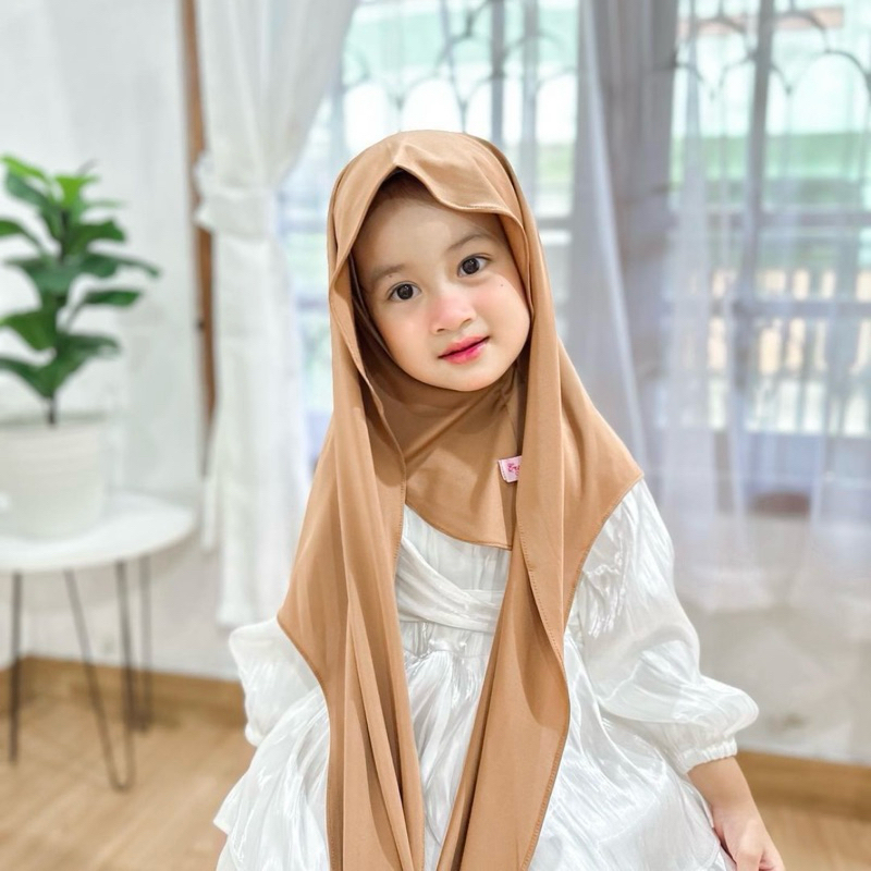 COD PASHMINA ANAK INSTAN TERBARU MODEL INNER NUTUP LEHER USIA 4-8 TAHUN MATERIAL JERSEY / PASMINA AN