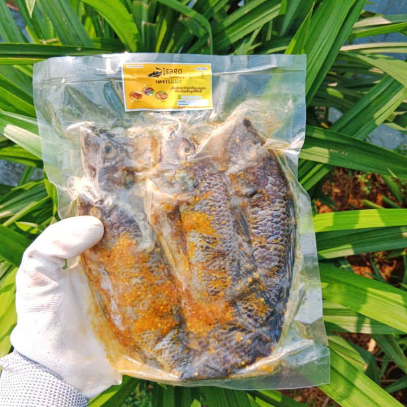 

Ikan Nila Bumbu Kuning Isago Siap Goreng Frozen Bogor Marinasi 450gr isi 3 Ikan Nila