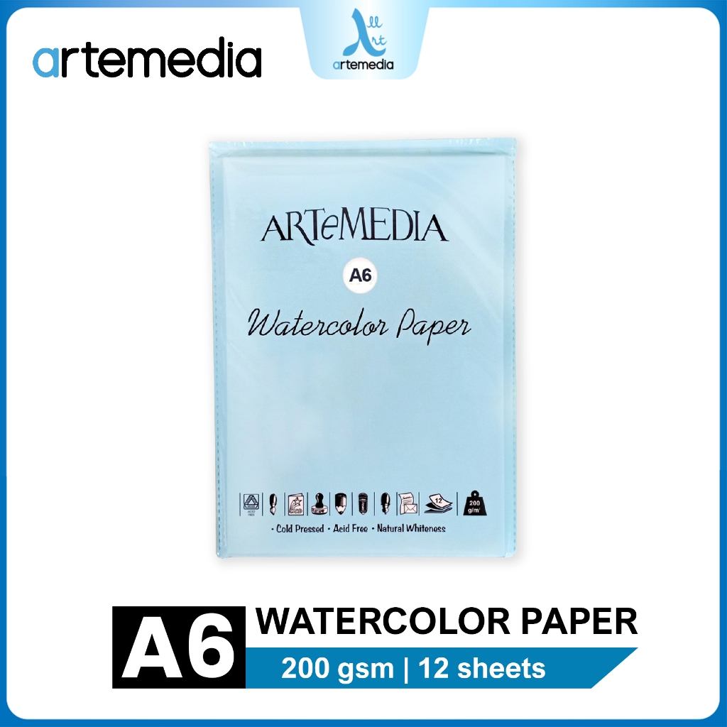 

Artemedia Watercolor Paper Sheet Set Kertas Cat Air