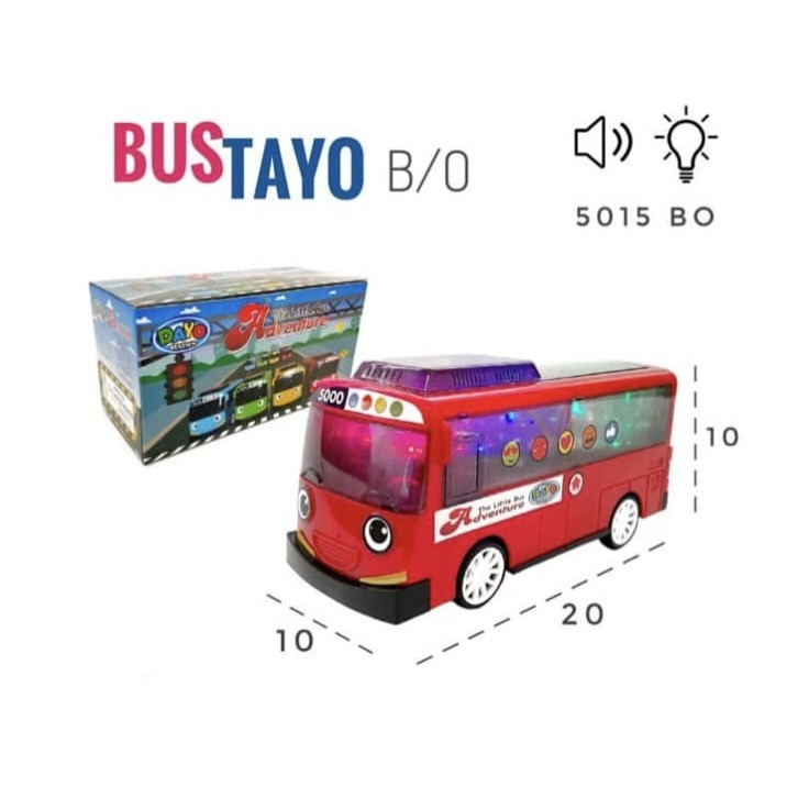 MAINAN MOBIL BUS TAYO BATERAI The Little Bus Tayo Adventure 5015BO