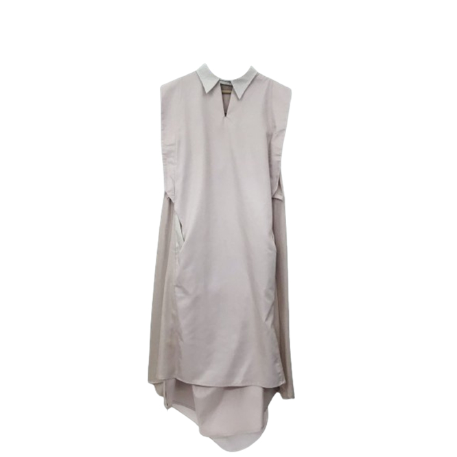 OLINE WORKROBE - SLEEVELESS MIDDY DRESS IN PINK