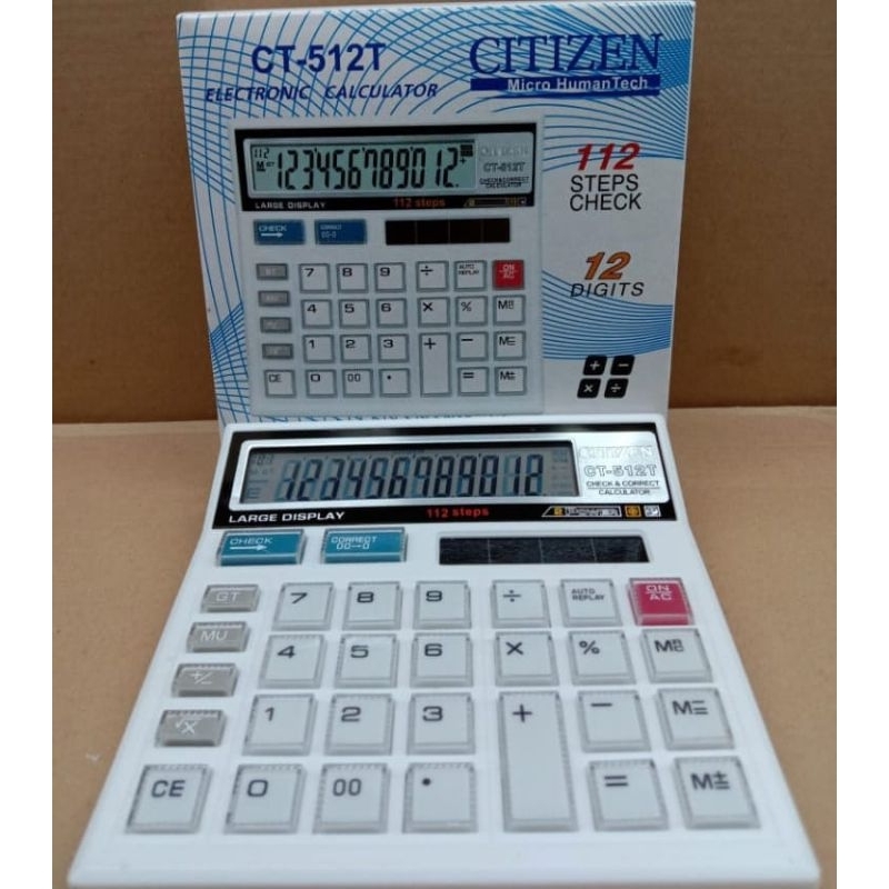 

KALKULATOR CT-512T PUTIH / ALAT HITUNG DAGANG