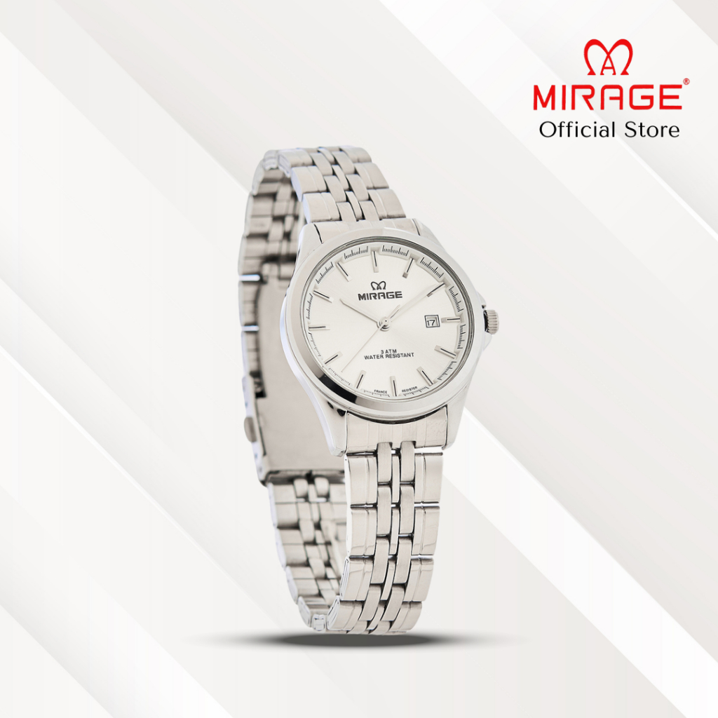 Mirage Jam Tangan Wanita Analog 8709 L Silver Original Stainless