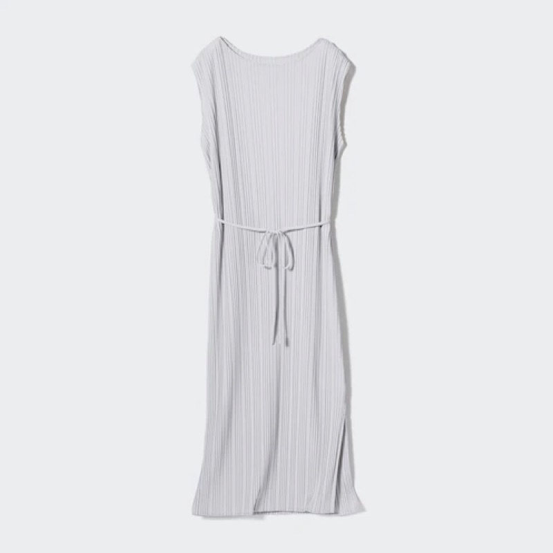 UNIQLO Women Pleated Dress Gaun Lipit Wanita Tanpa Lengan